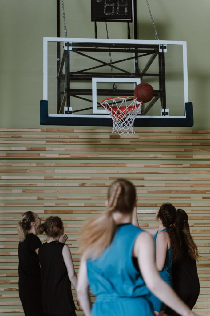 Basketbol topu ve pota